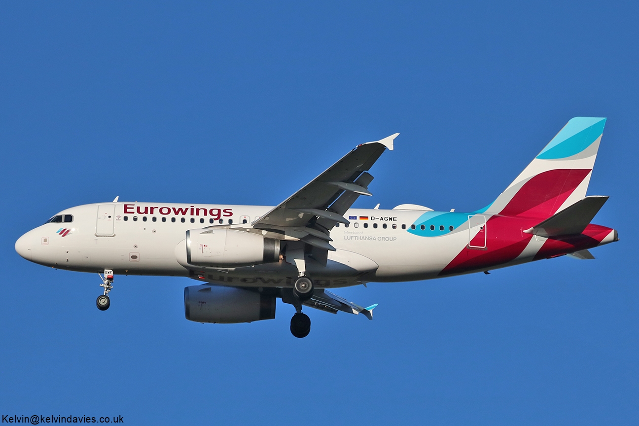 Eurowings A319 D-AGWE