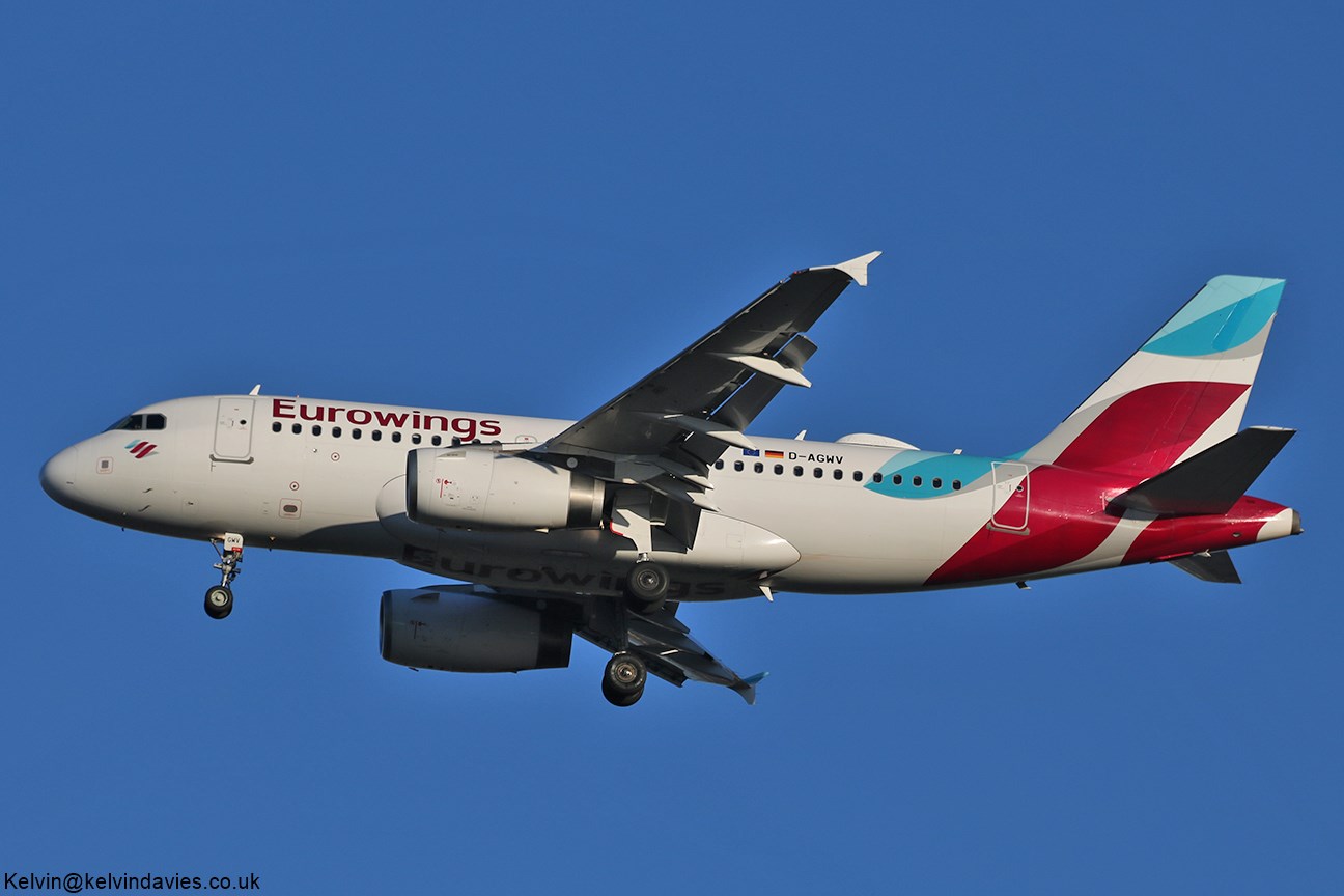 Eurowings A319 D-AGWV