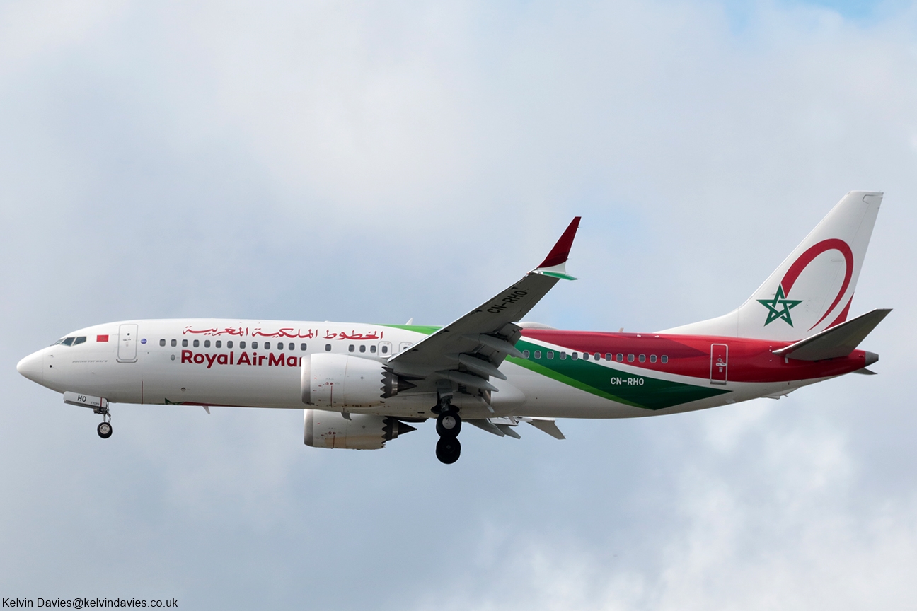 Royal Air Maroc 737 Max  CN-RHO