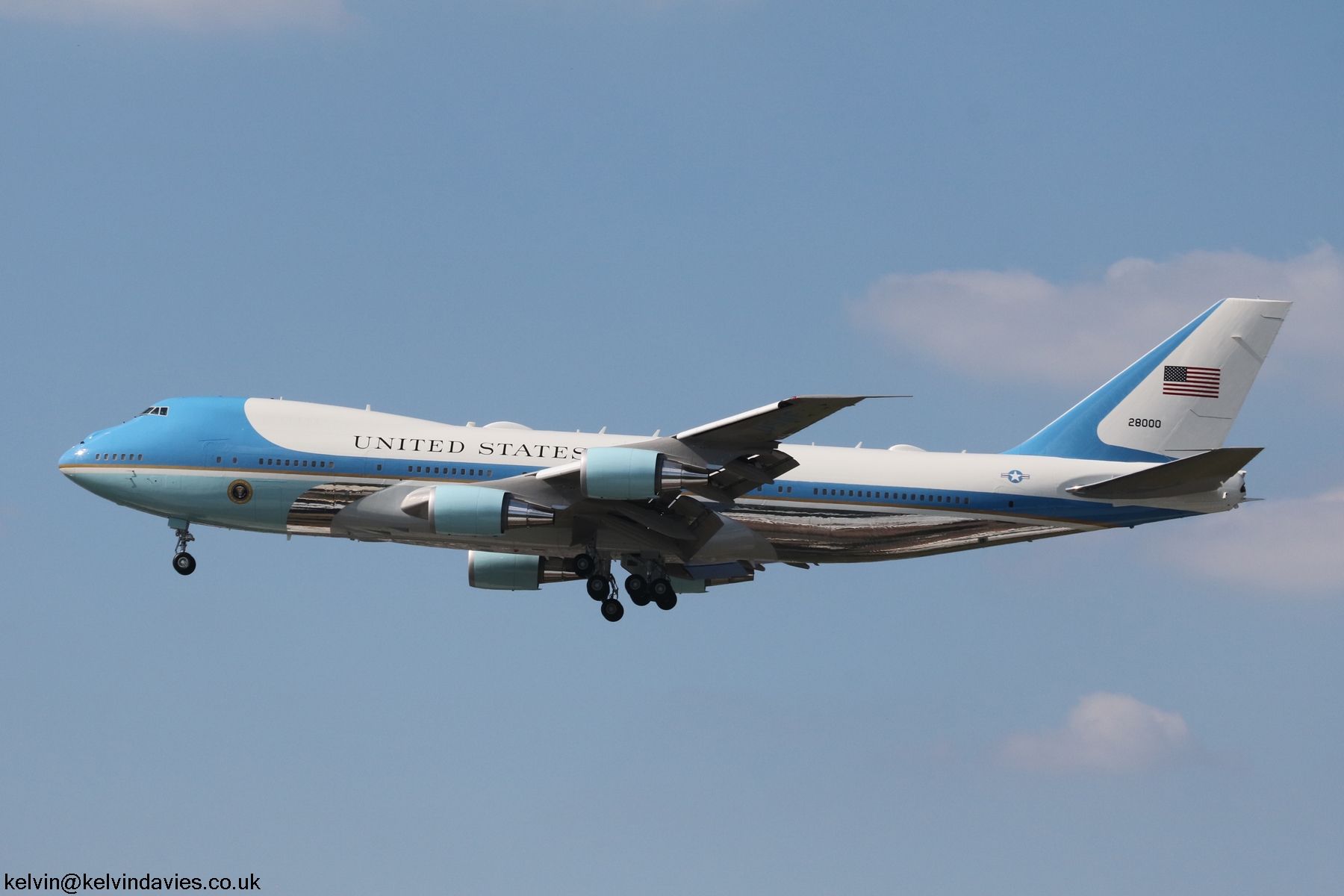 US Air Force VC25A/747 82-8000