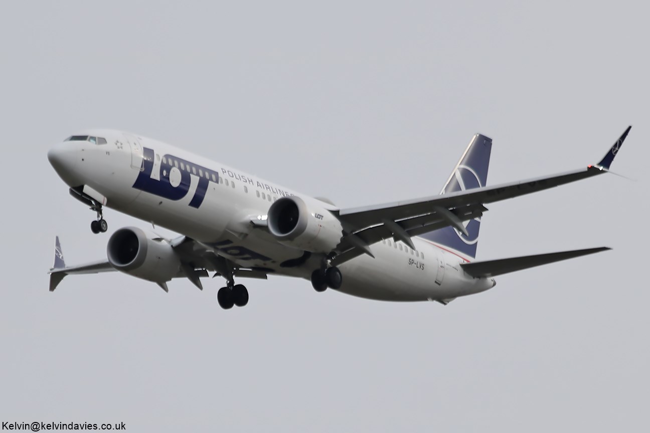 LOT Polish Airlines 737 MAX SP-LVS