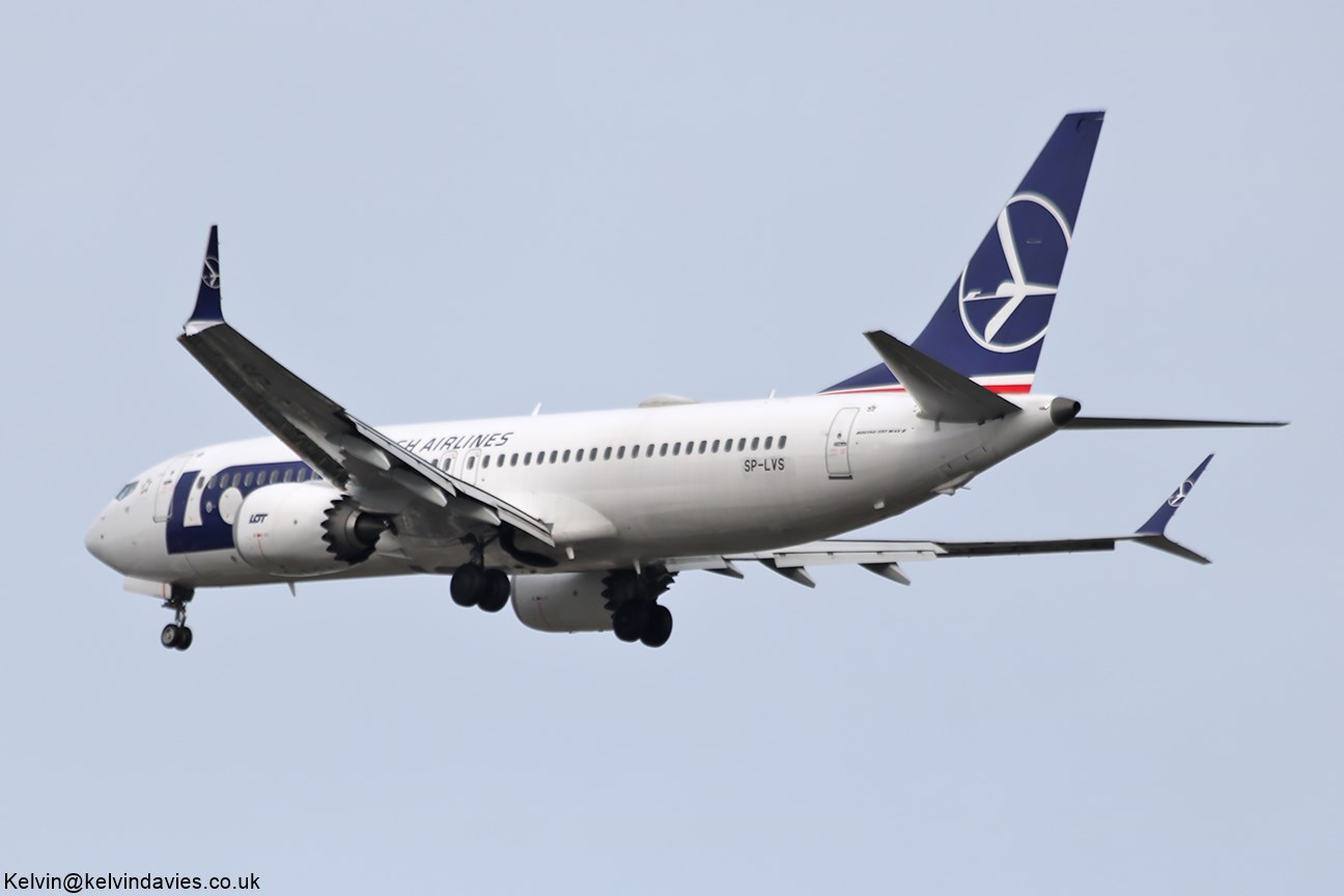 LOT Polish Airlines 737 MAX SP-LVS
