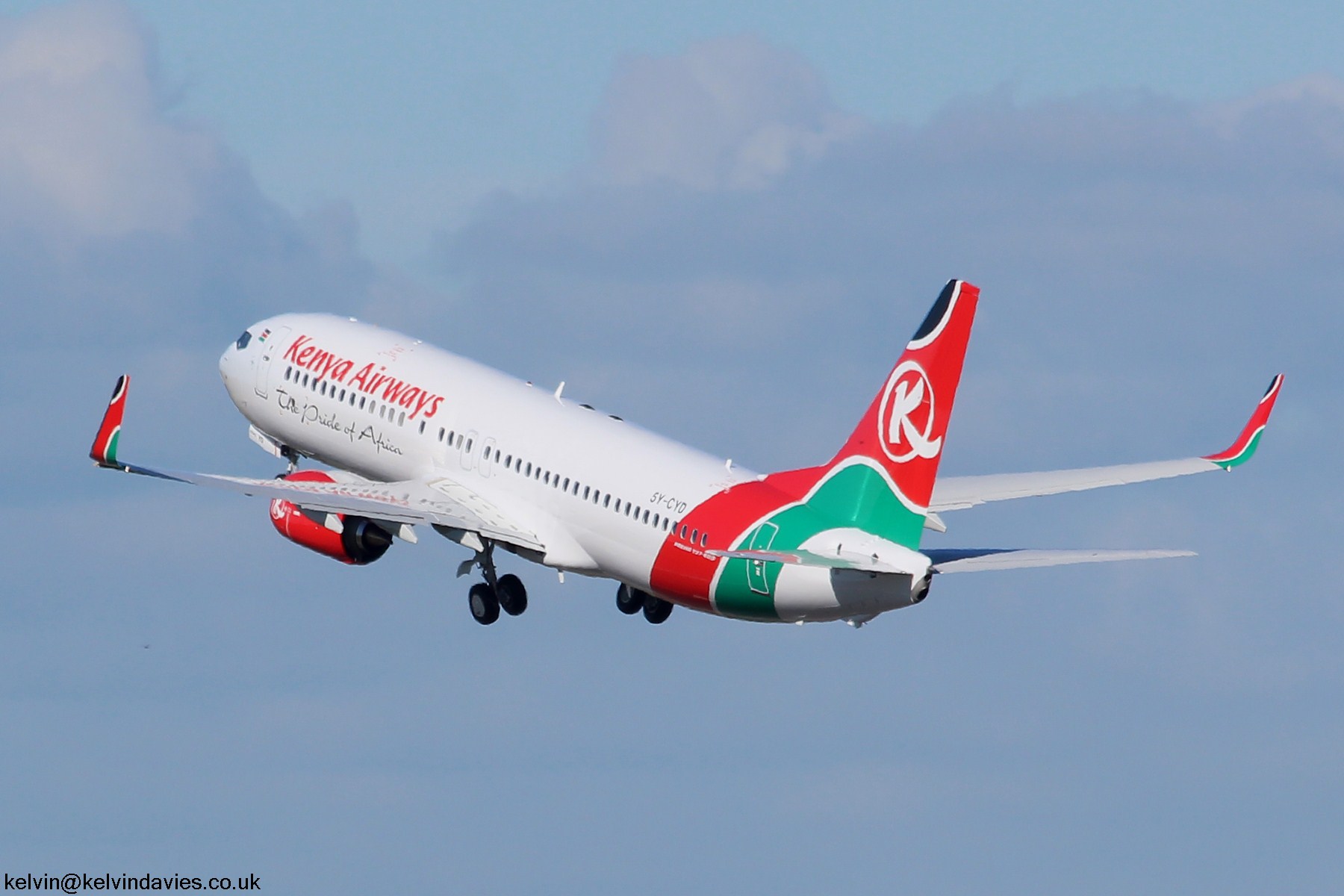 Kenya Airways 737 5Y-CYD