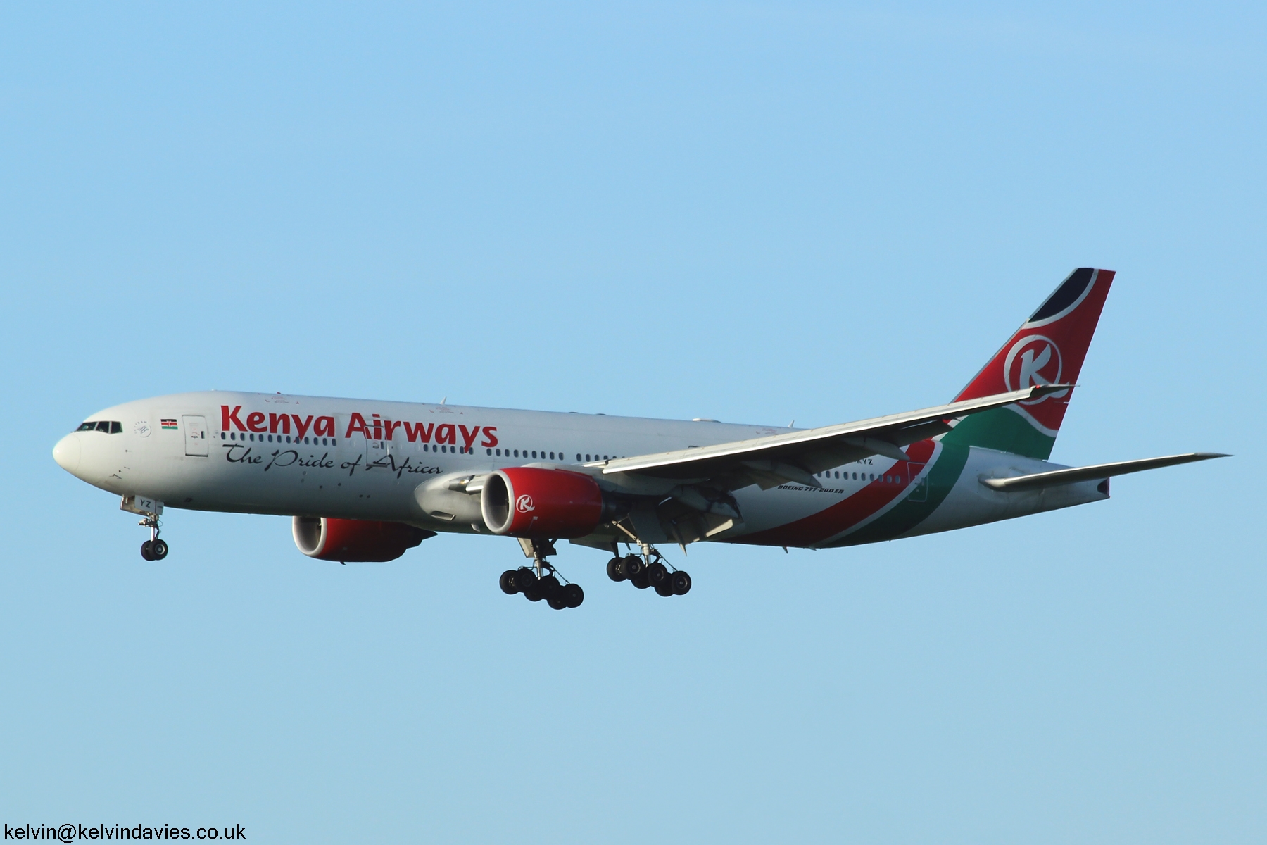 Kenya Airways 777 5Y-KYZ