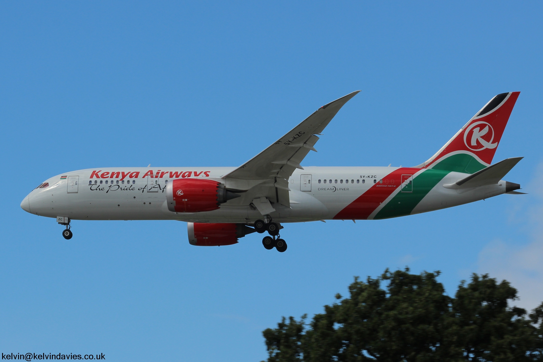 Kenya Airways 787 5Y-KZC