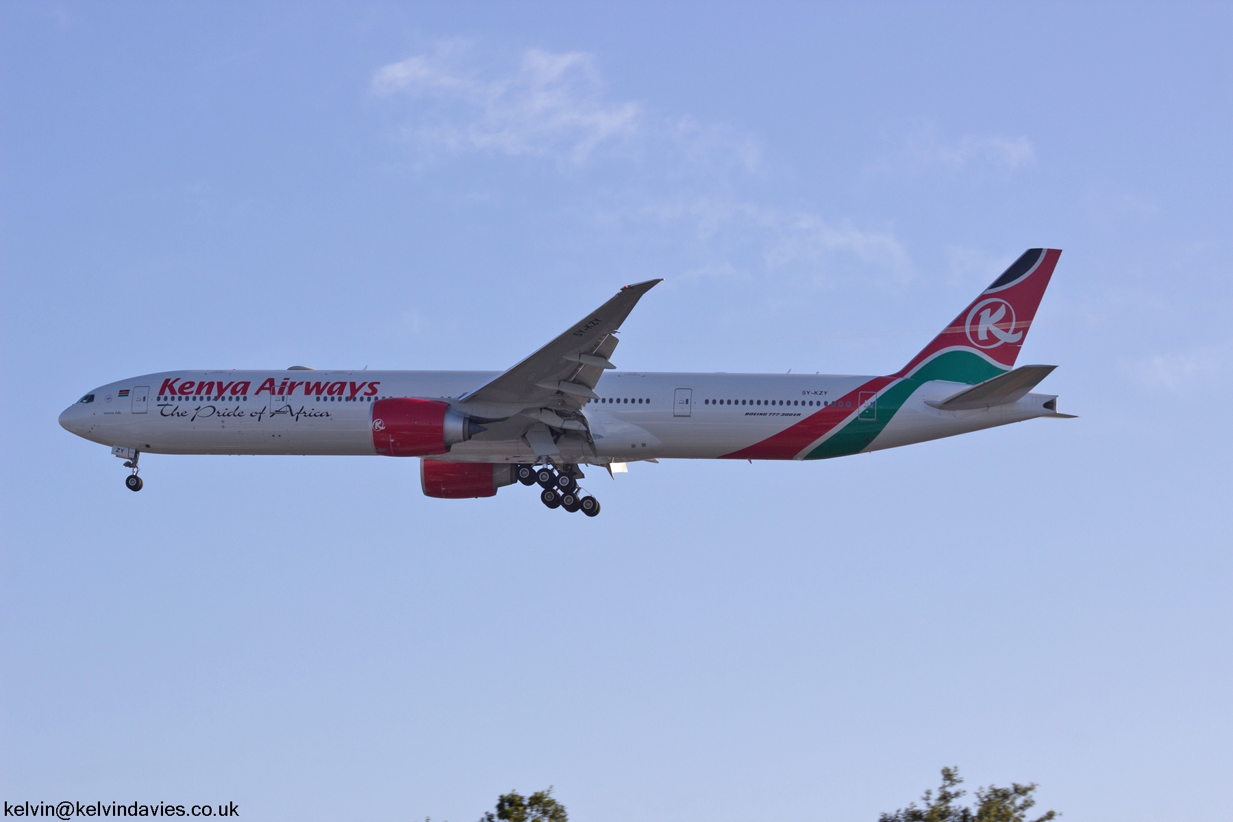 Kenya Airways 777 5Y-KZY