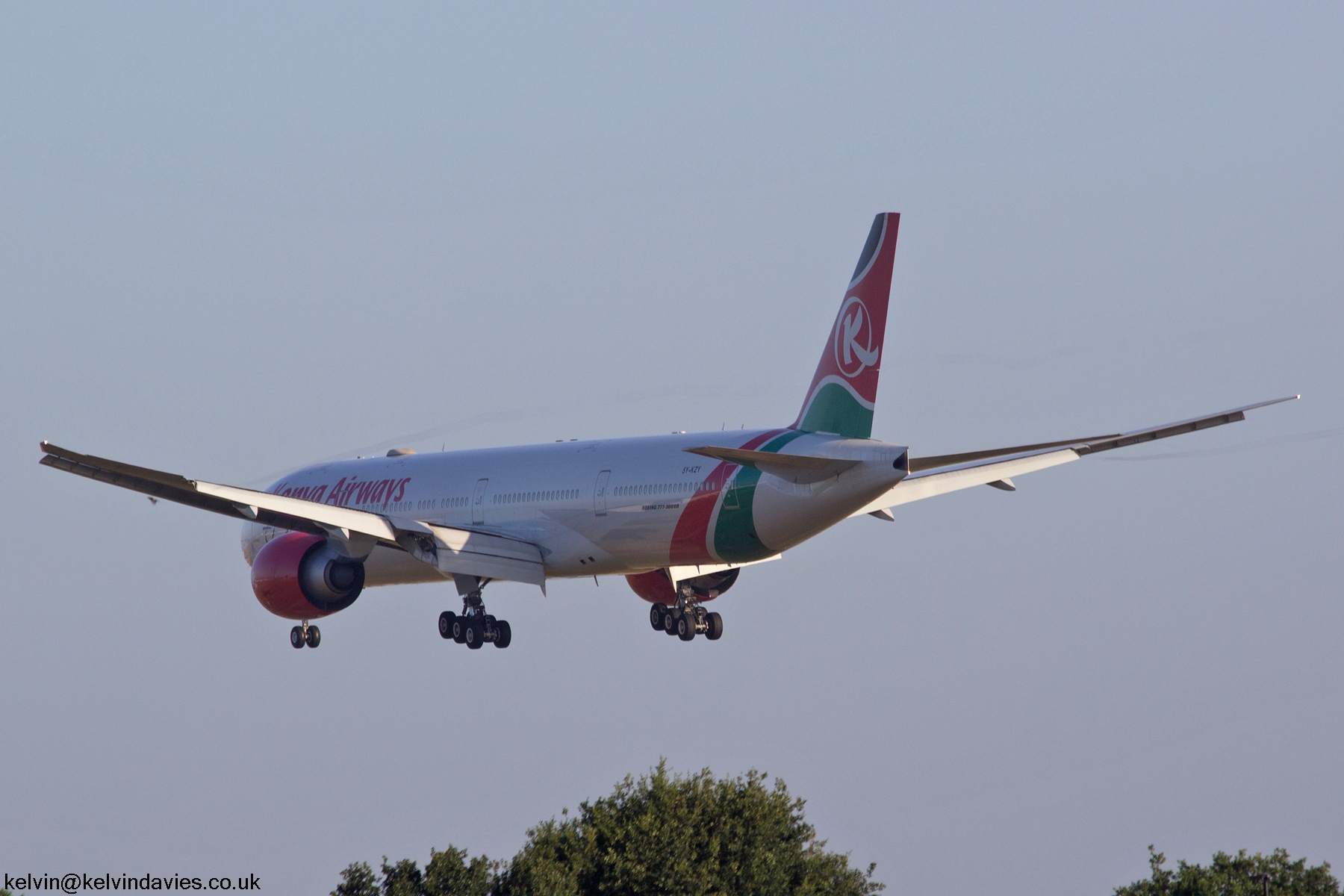 Kenya Airways 777 5Y-KZY