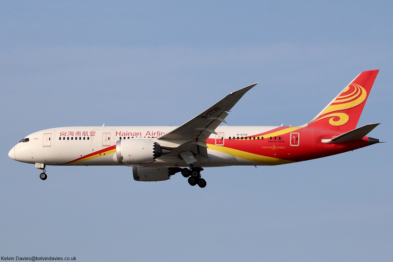 Hainan Airlines 787 B-2739