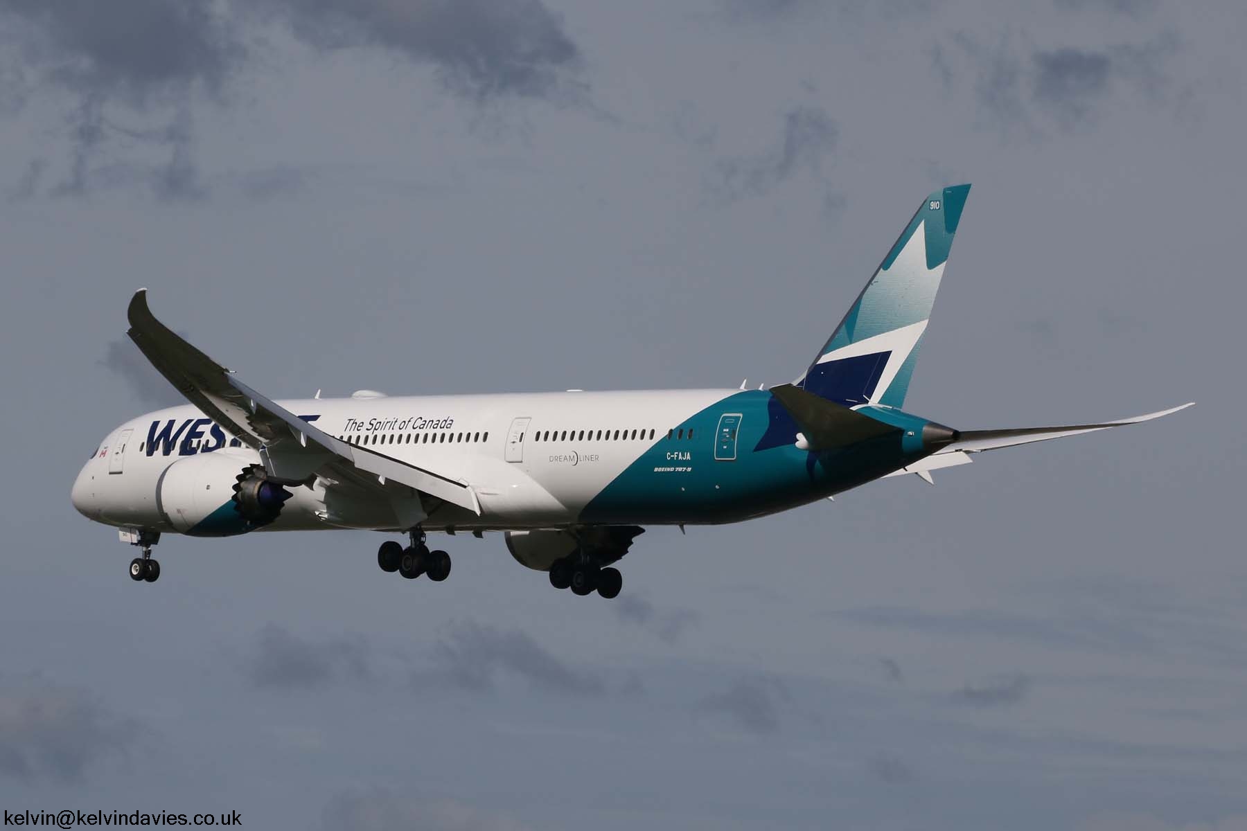 Westjet 787 C-FAJA