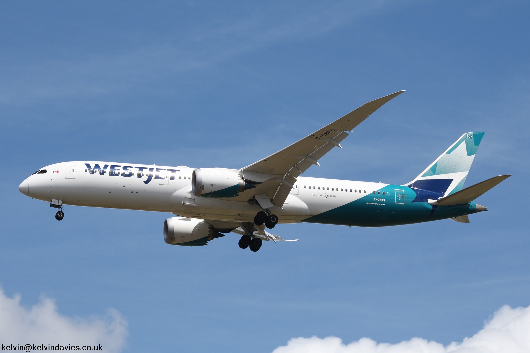 Westjet 787-9 C-GMKS
