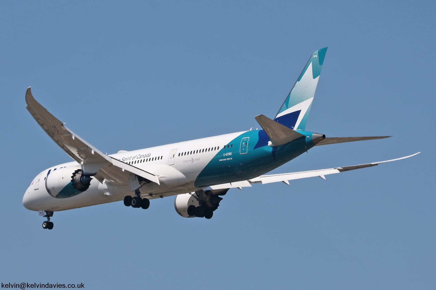 Westjet 787 C-GYRS