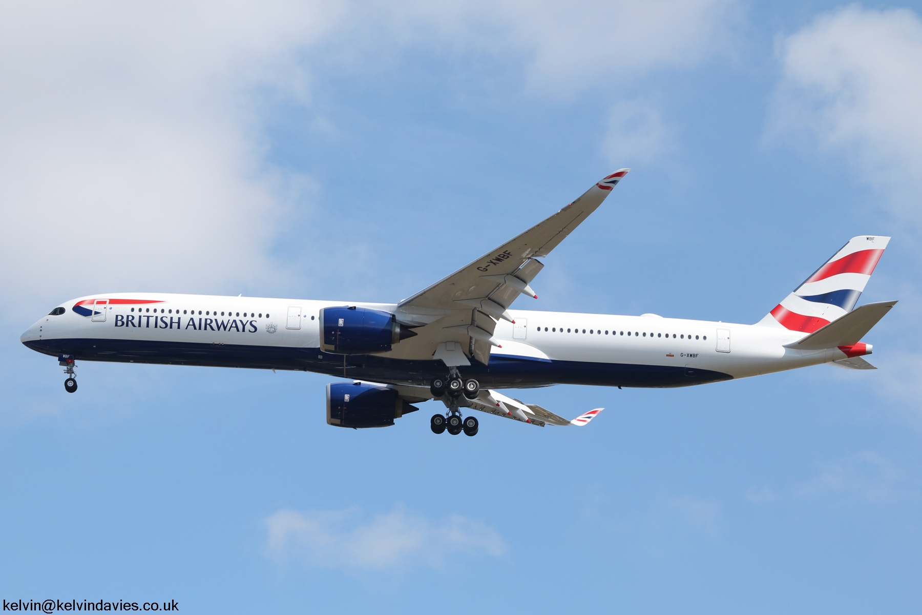 British Airways A350 G-XWBF