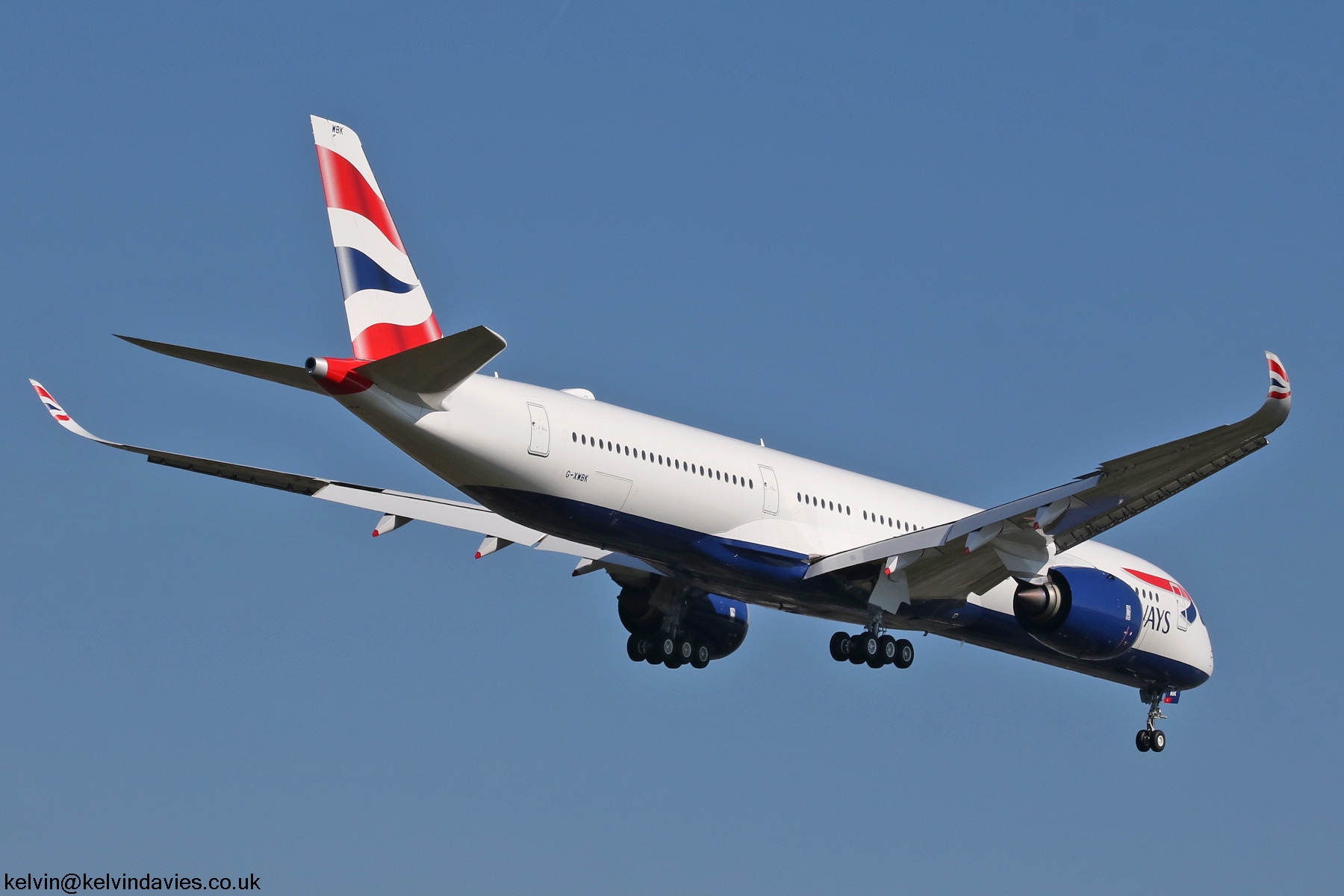 British Airways A350 G-XWBK