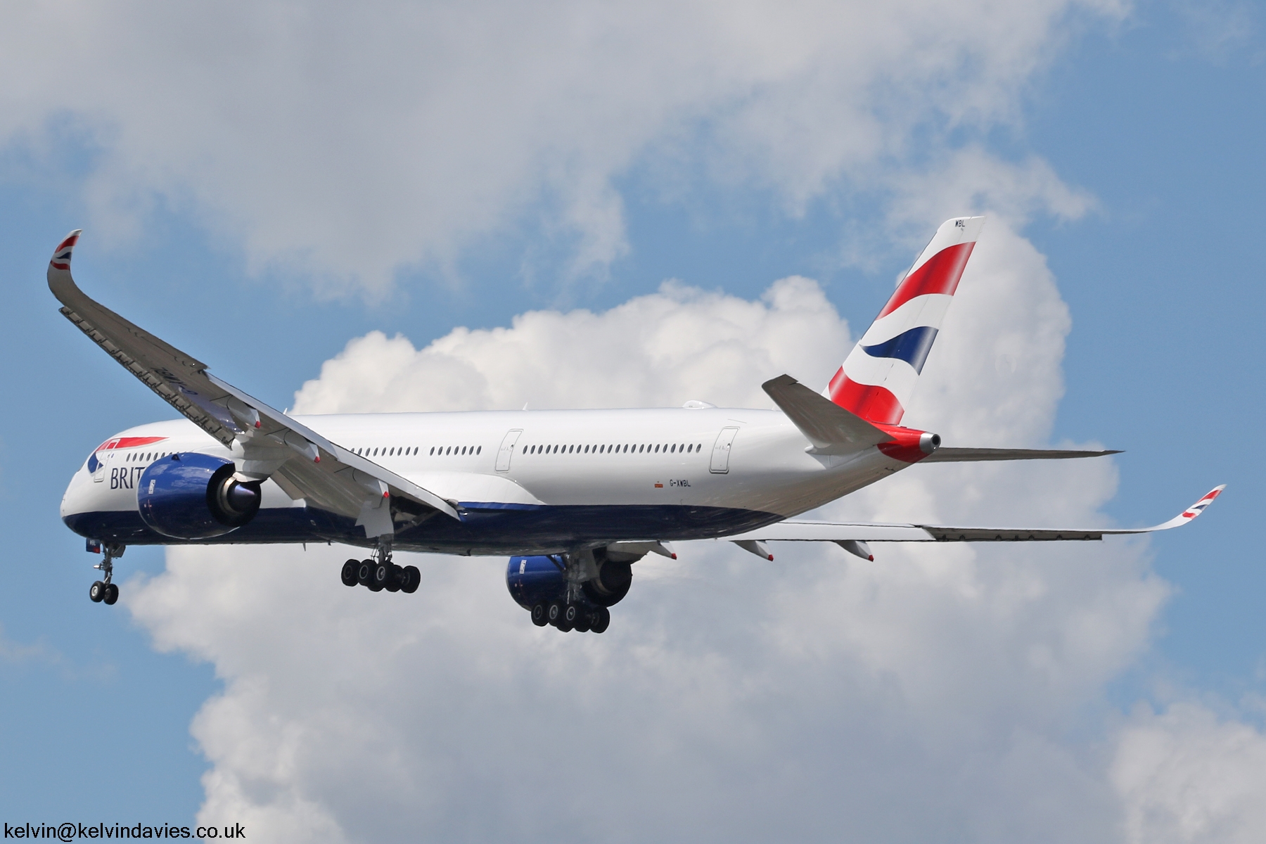 British Airways A350 G-XWBL