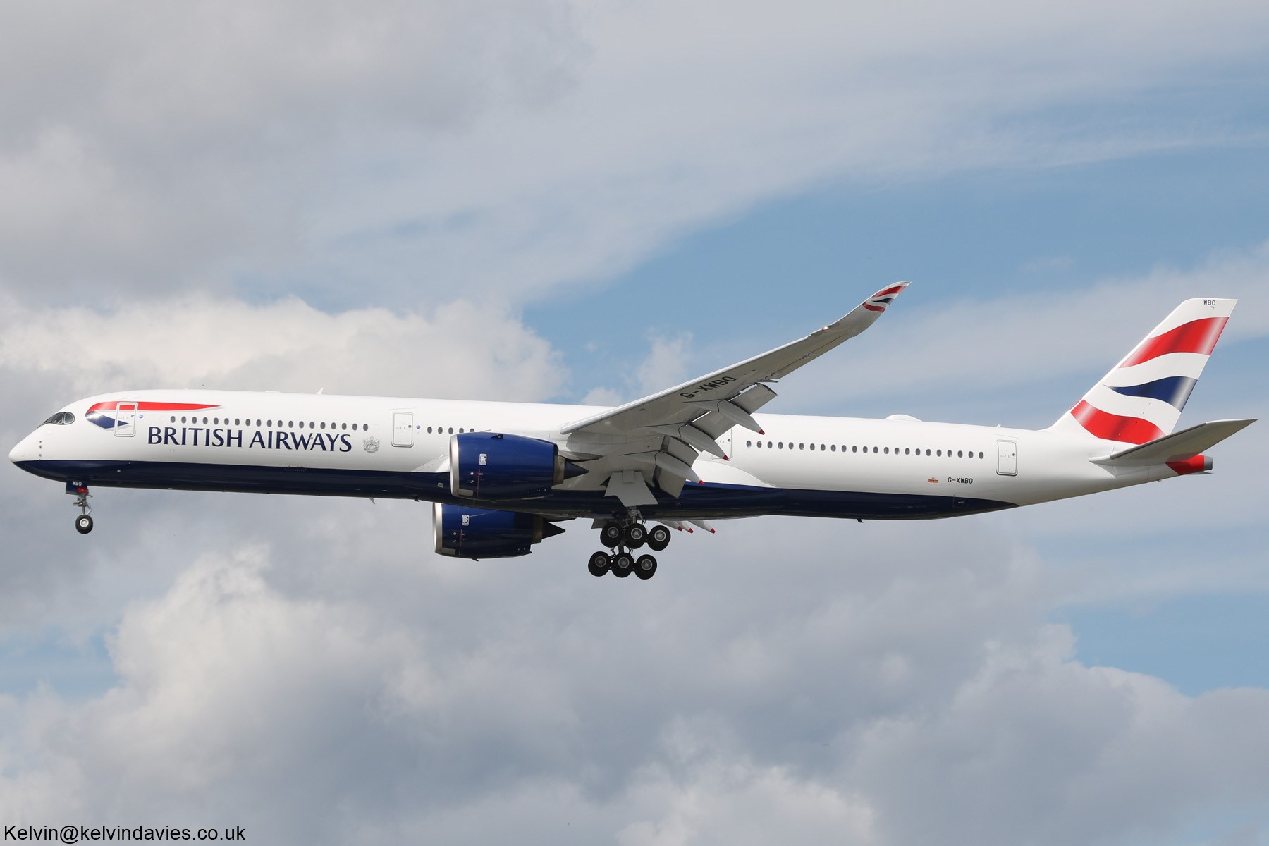 British Airways A350 G-XWBO
