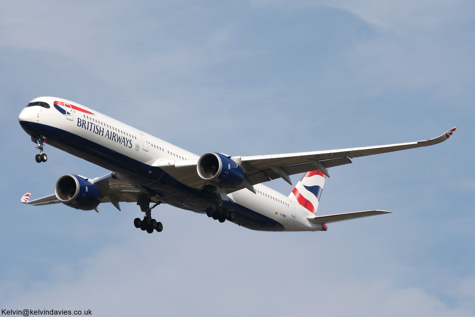 British Airways A350 G-XWBR