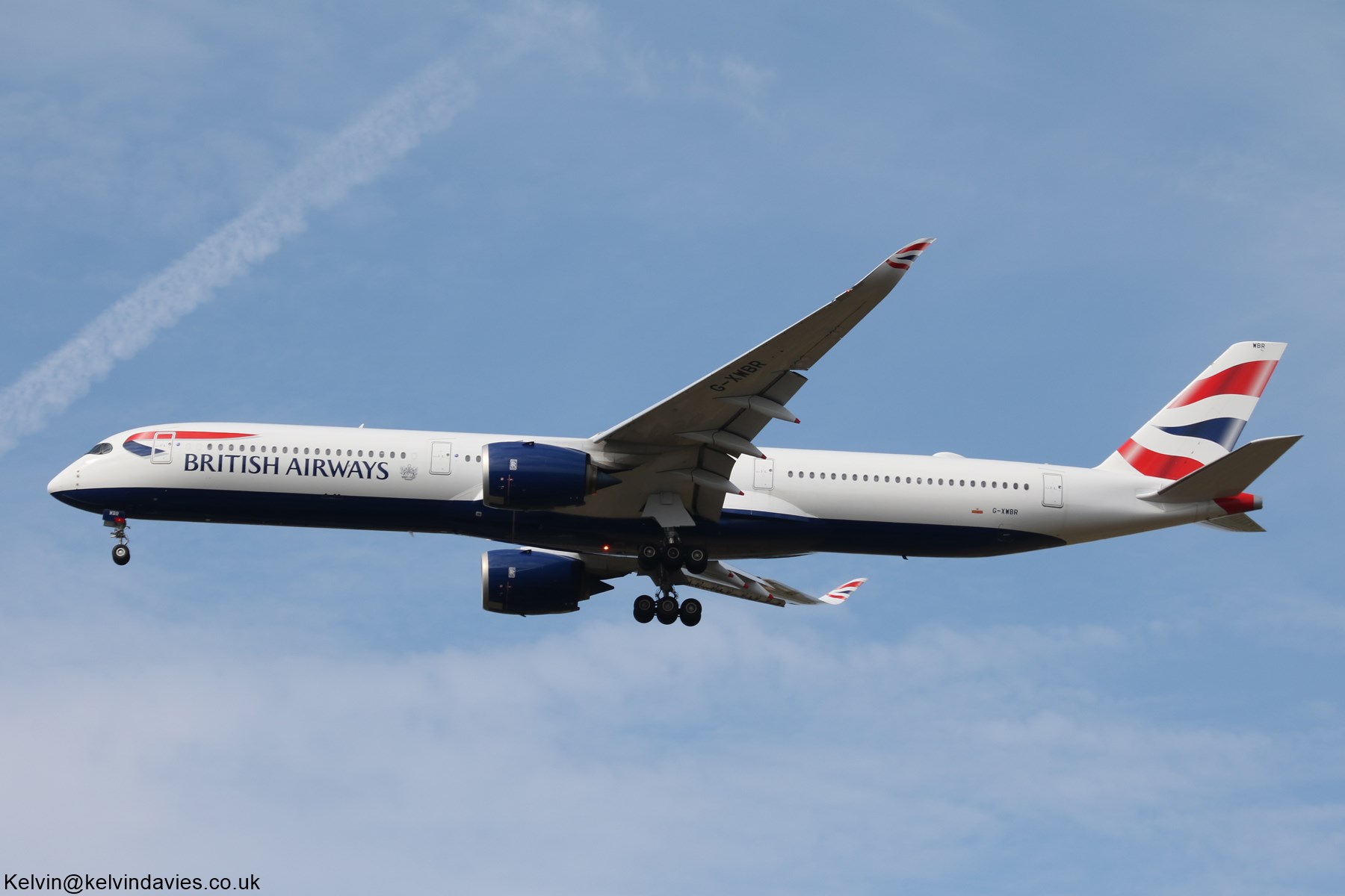 British Airways A350 G-XWBR