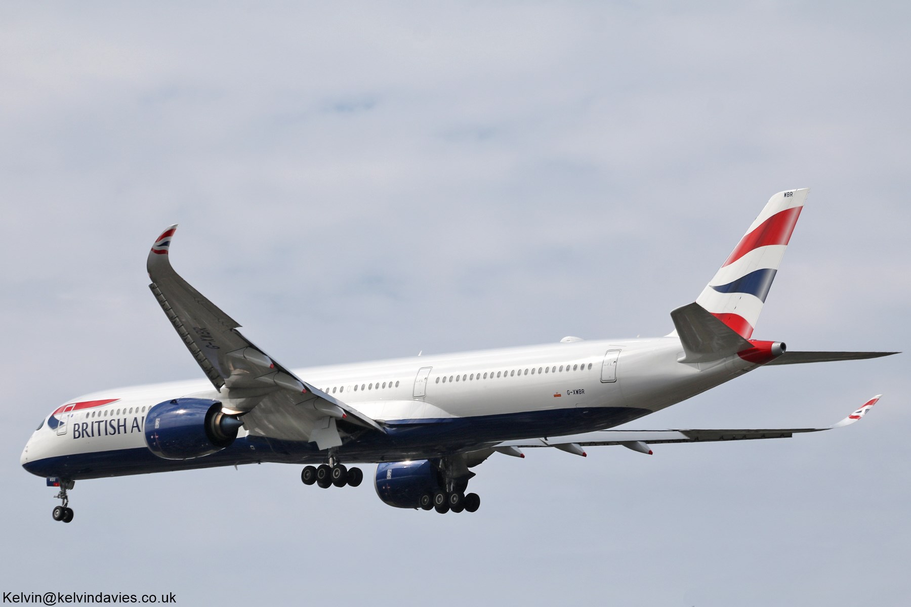 British Airways A350 G-XWBR