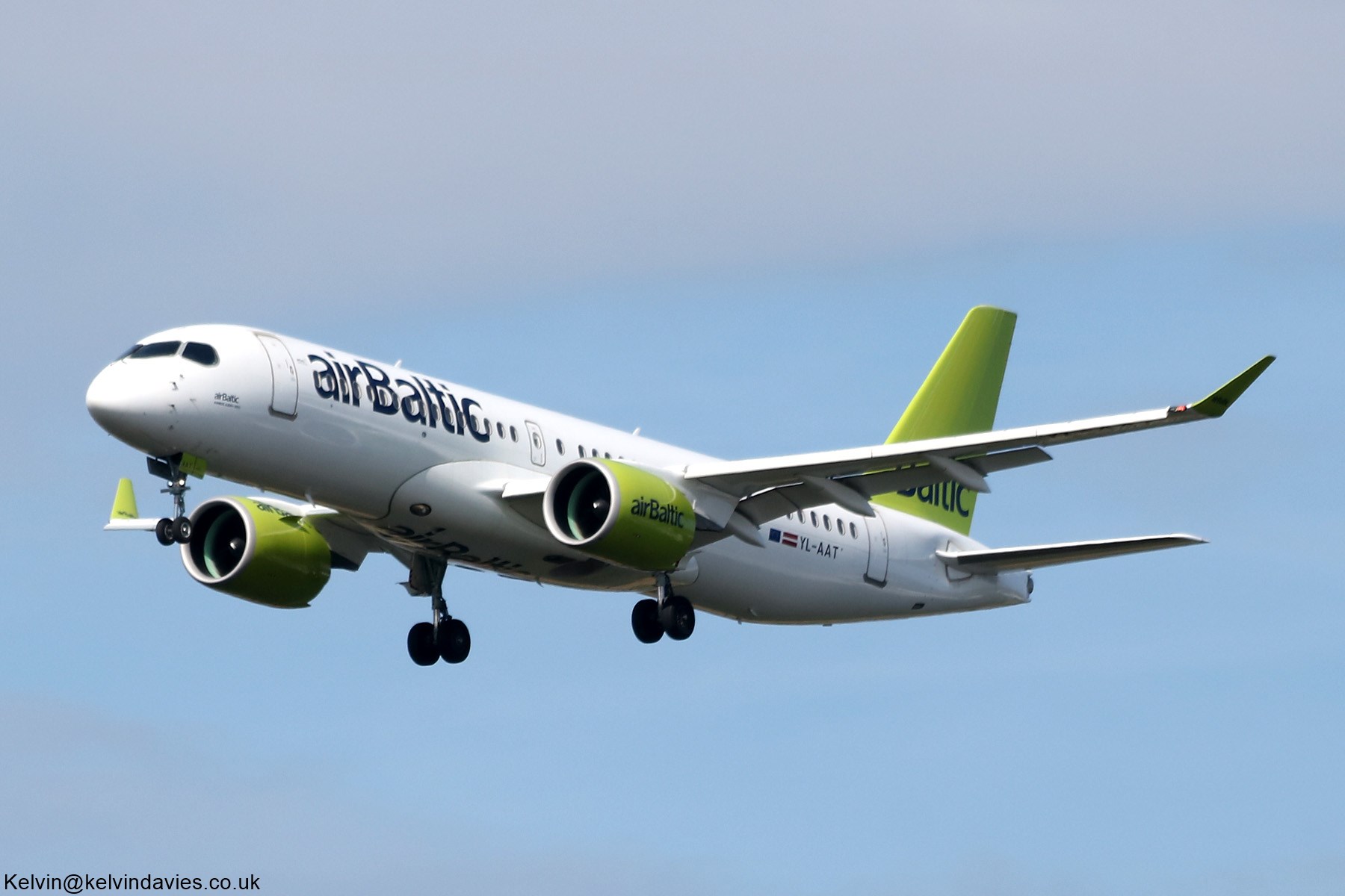 Air Baltic A220 YL-AAT