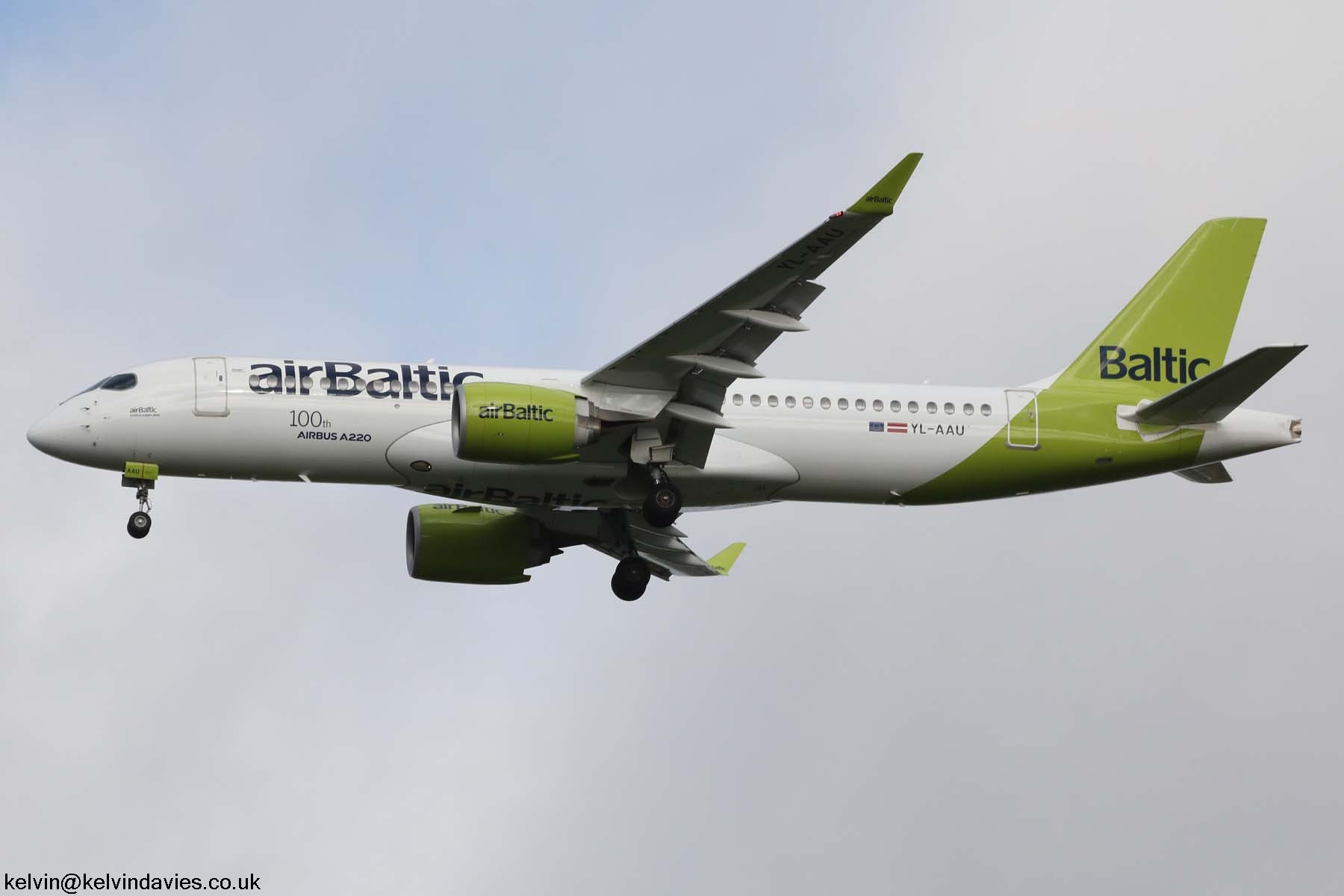 Air Baltic A220 YL-AAU