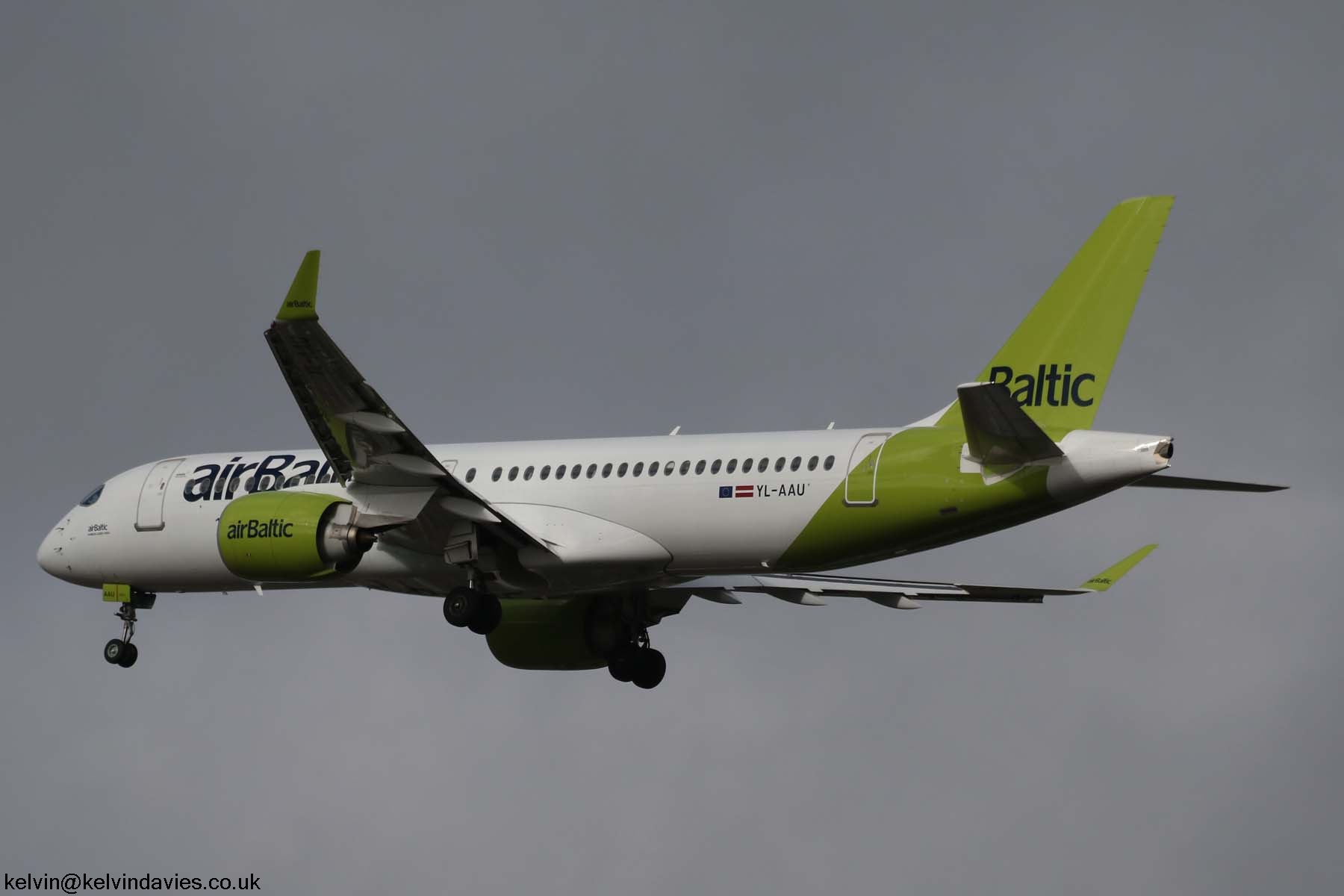 Air Baltic A220 YL-AAU