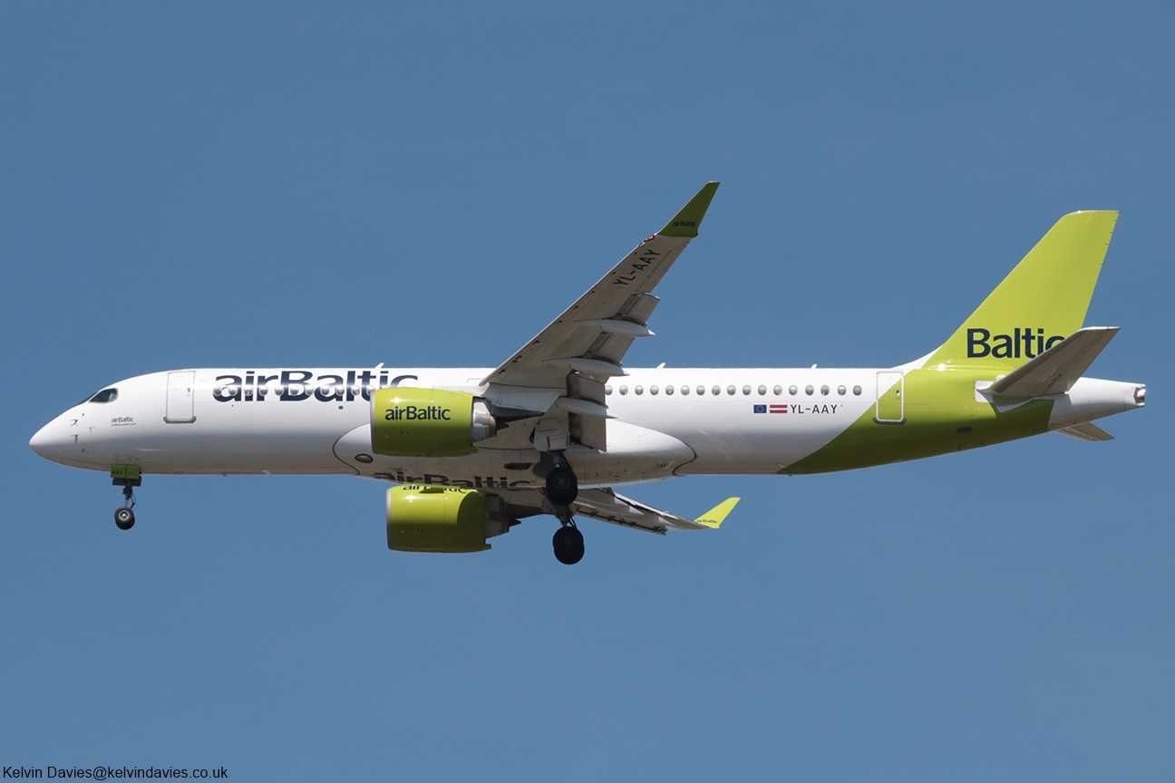 Air Baltic A220 YL-AAY