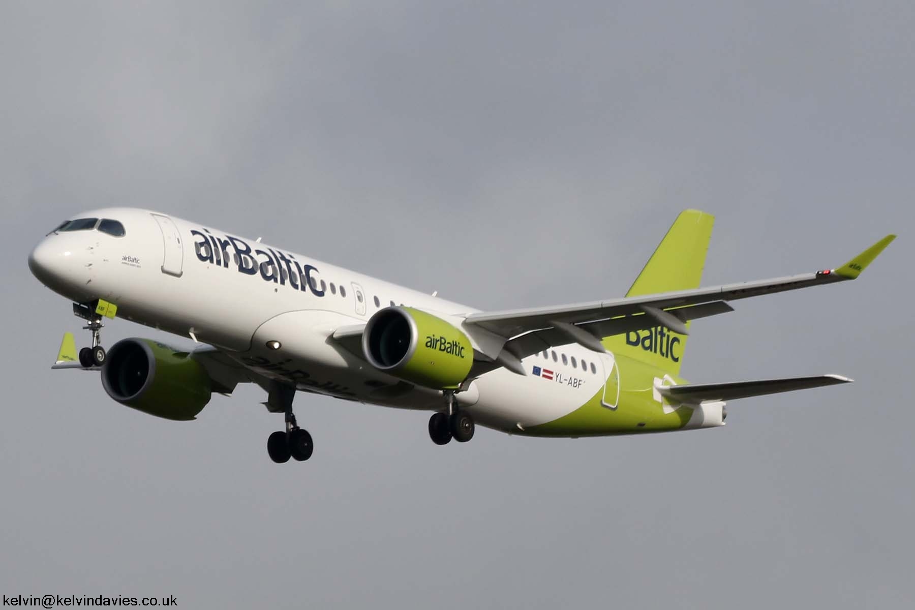 Air Baltic A220 YL-ABF