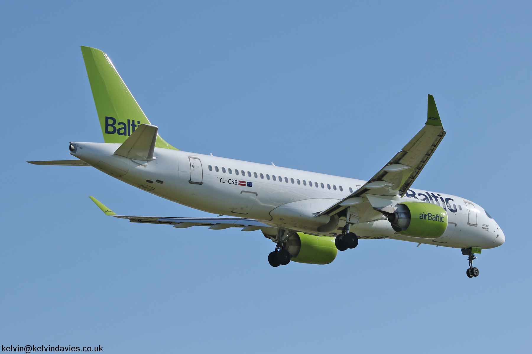 Air Baltic Bombardier C300 YL-CSB