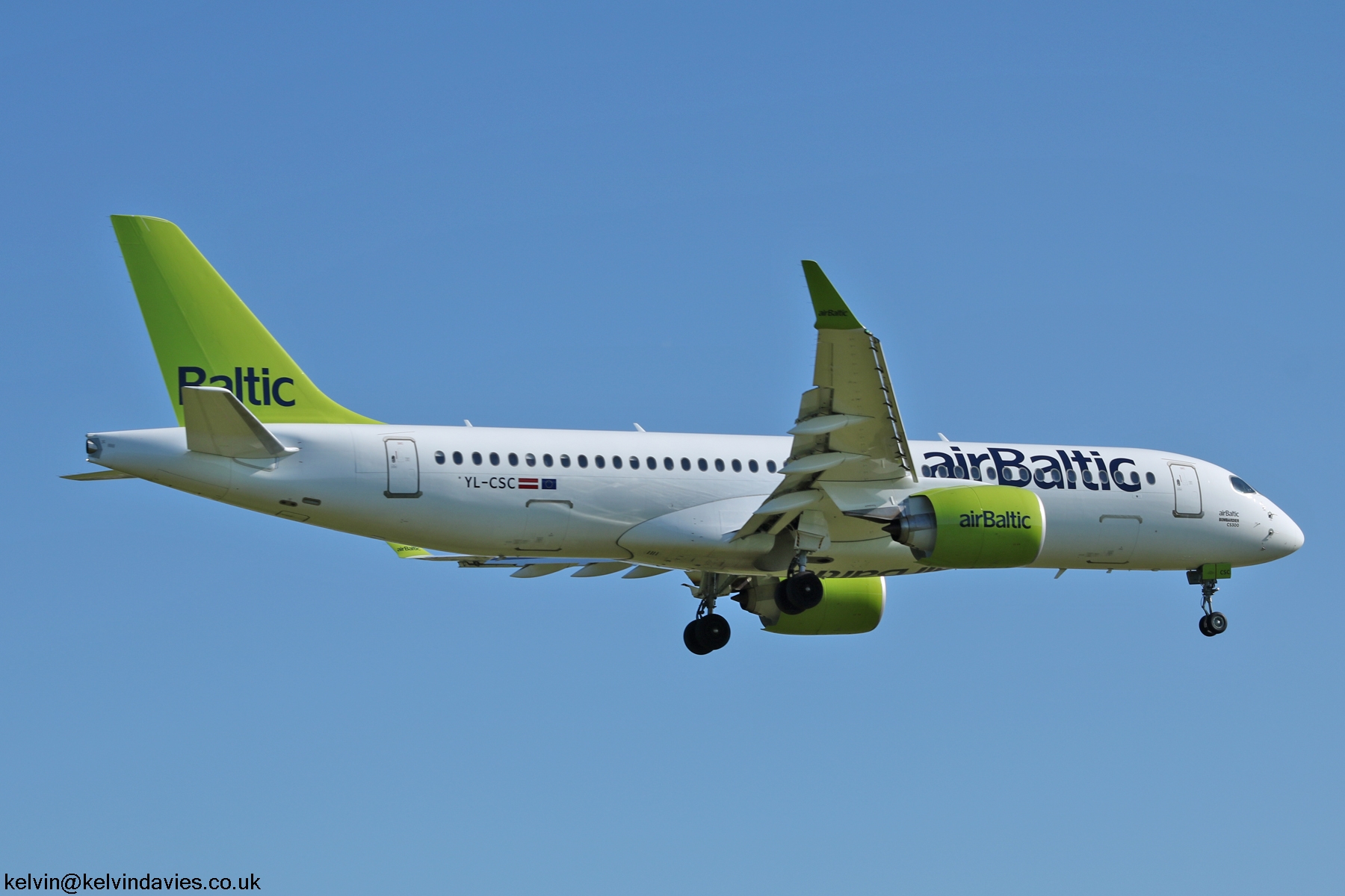 Air Baltic Bombardier C300 YL-CSC