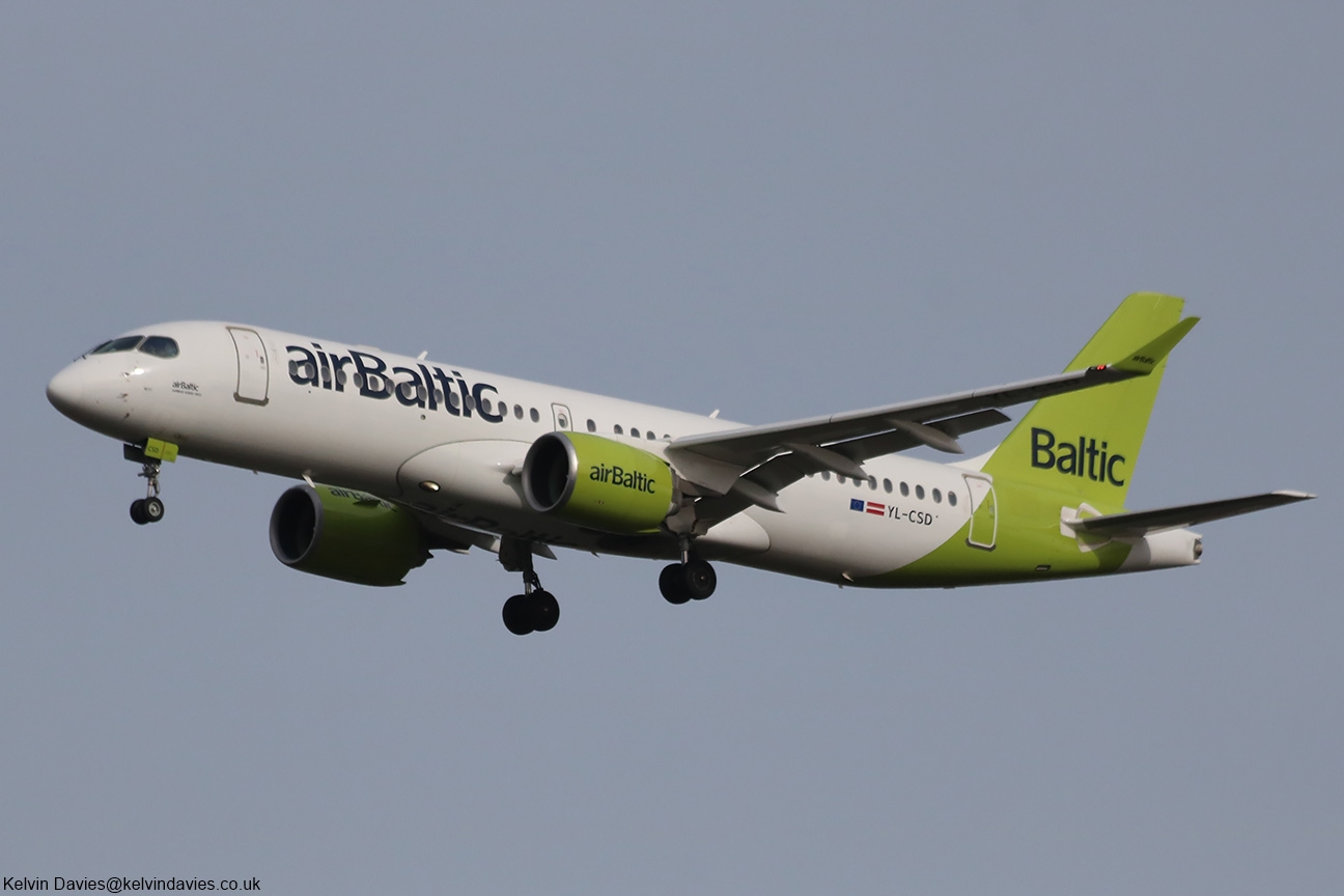 Air Baltic Bombardier C300 YL-CSD