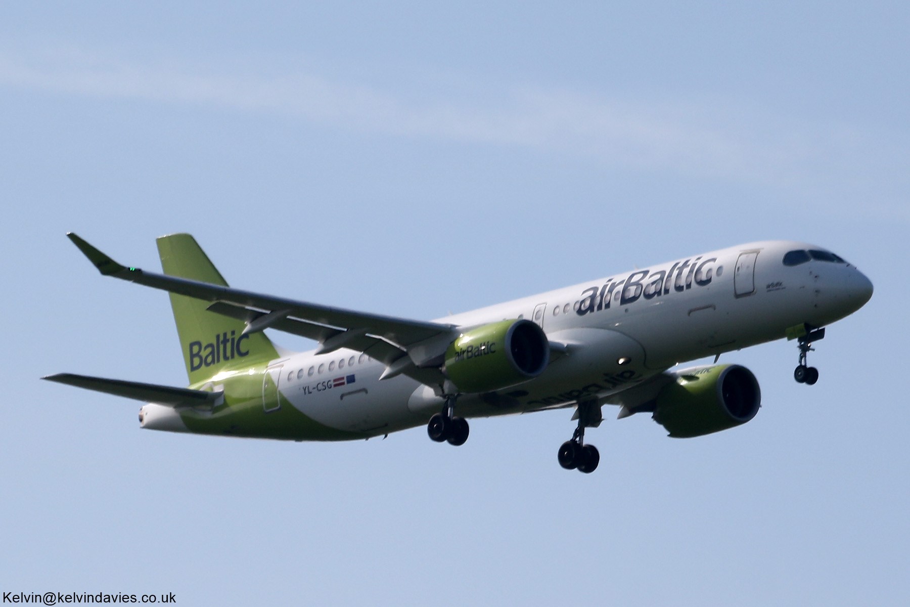 Air Baltic Bombardier C300 YL-CSG