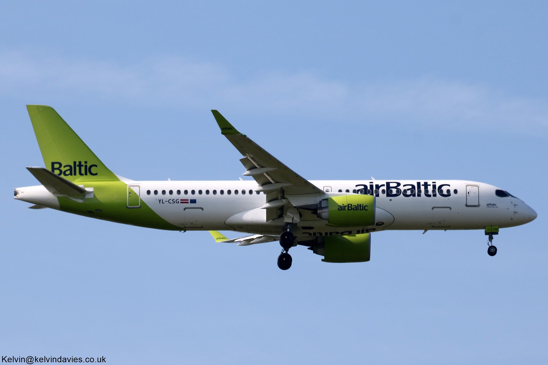 Air Baltic Bombardier C300 YL-CSG