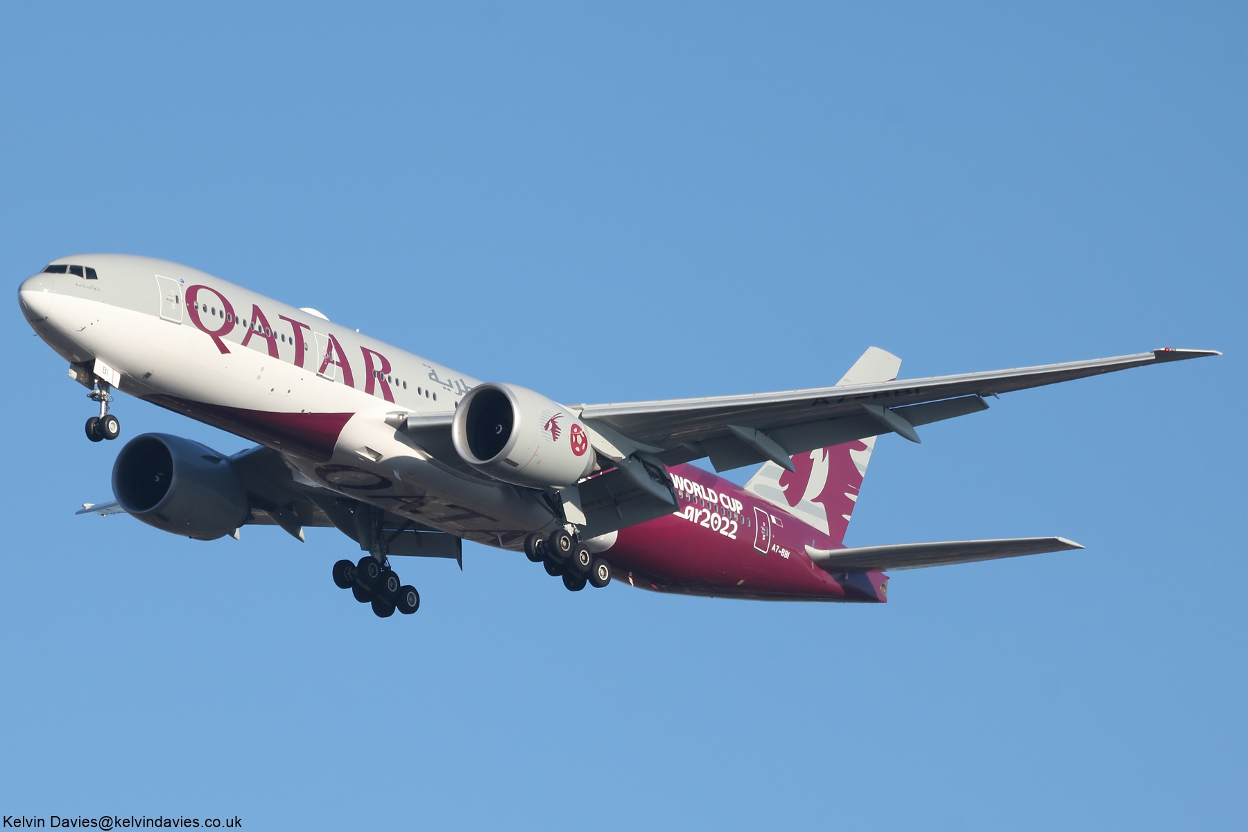 Qatar Airways World Cup 2022 777 A7-BBI