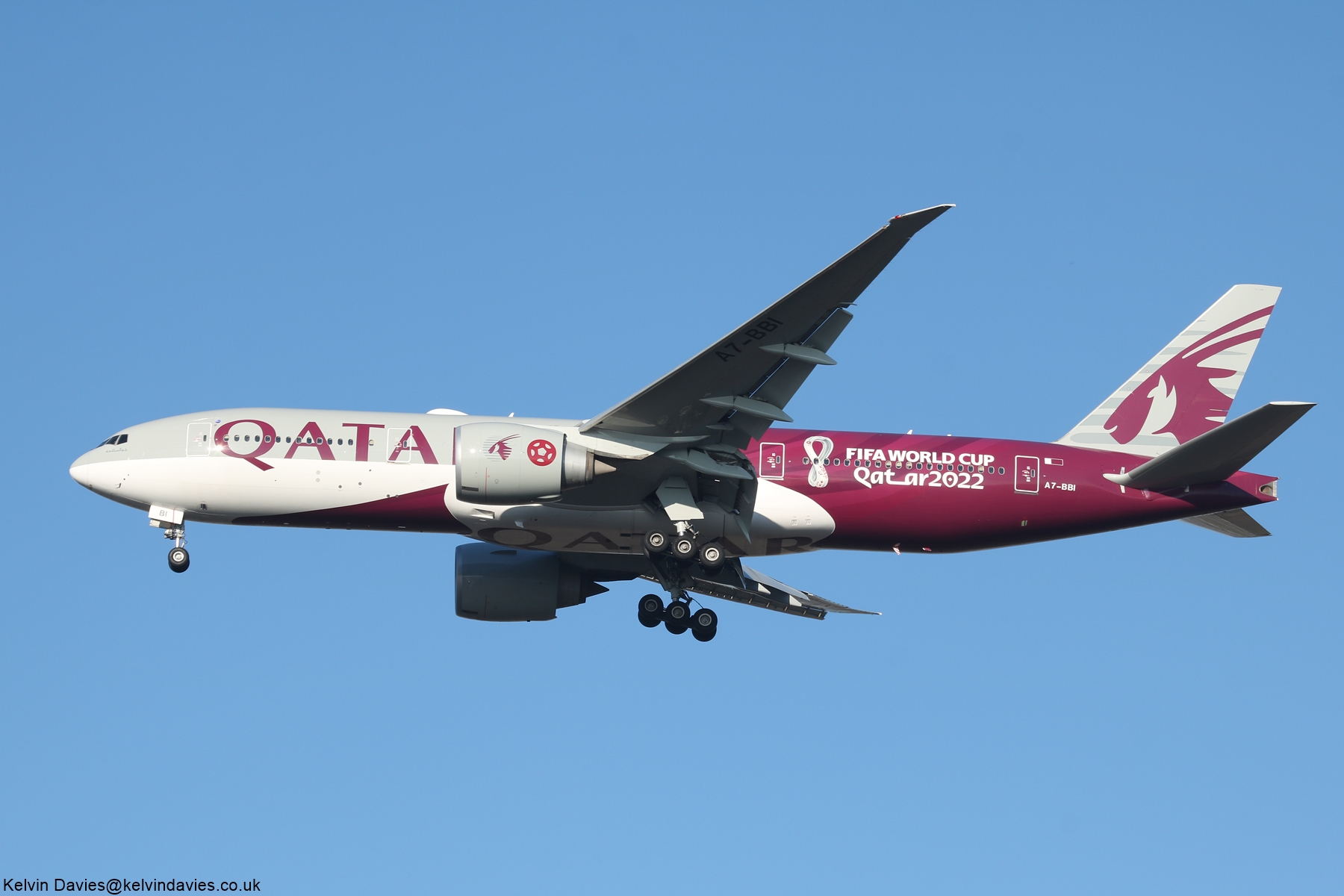 Qatar Airways World Cup 2022 777 A7-BBI