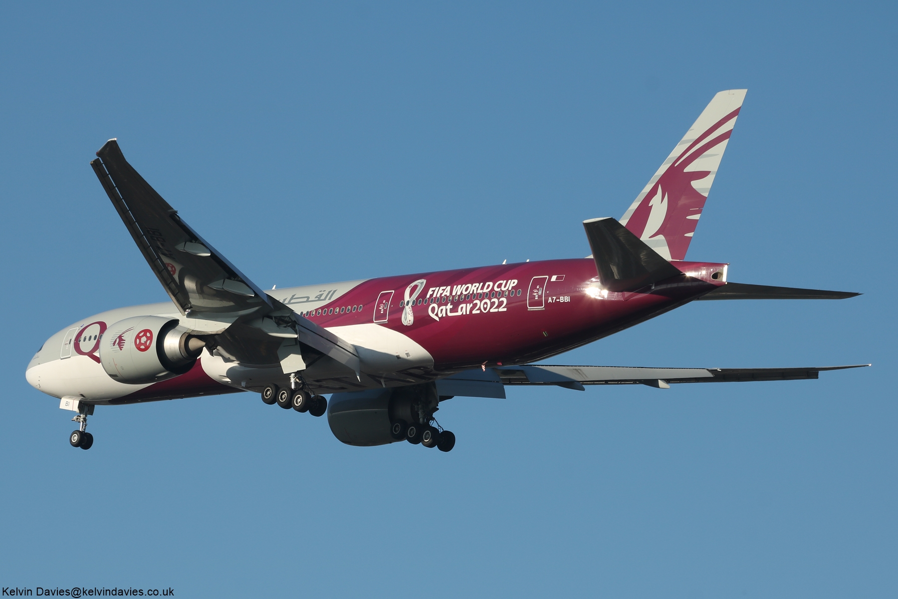 Qatar Airways World Cup 2022 777 A7-BBI