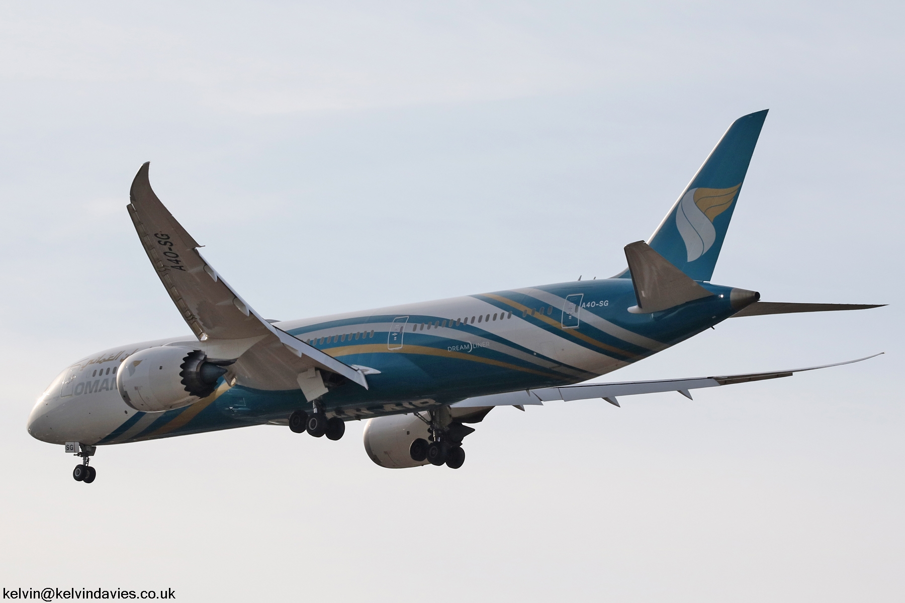 Oman Air 787 A4O-SG