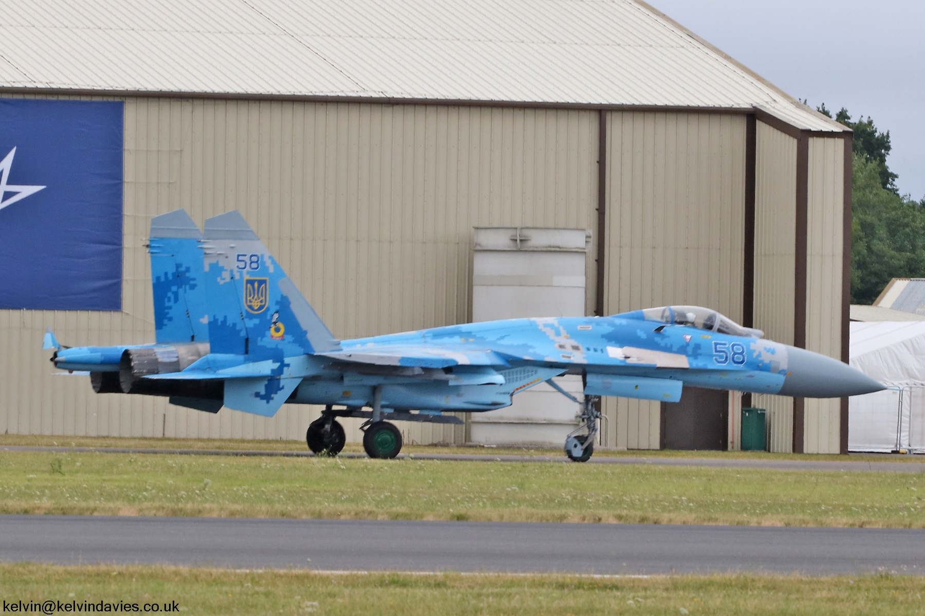 Ukraine Air Force Su-27 58 Blue