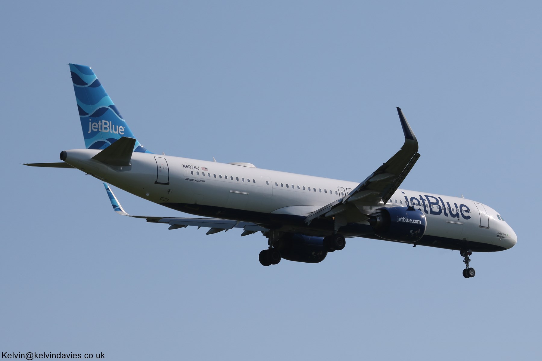 JetBlue A321 Neo  N4076J