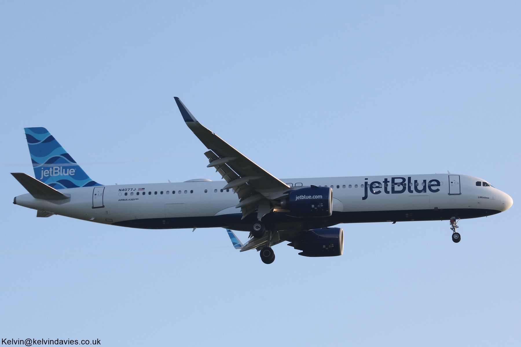 JetBlue A321 Neo N4077J