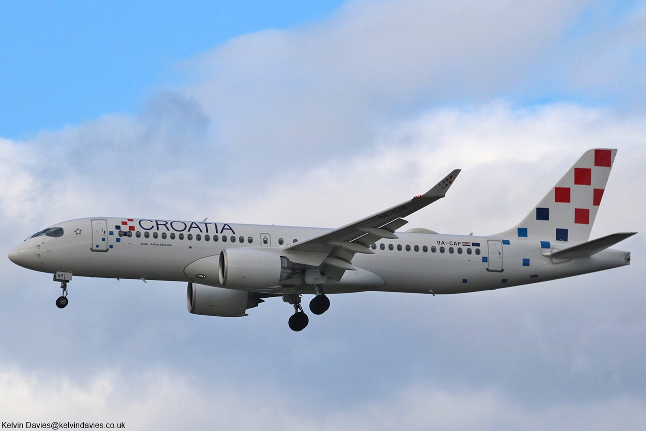Croatia Airlines A220 9A-CAP