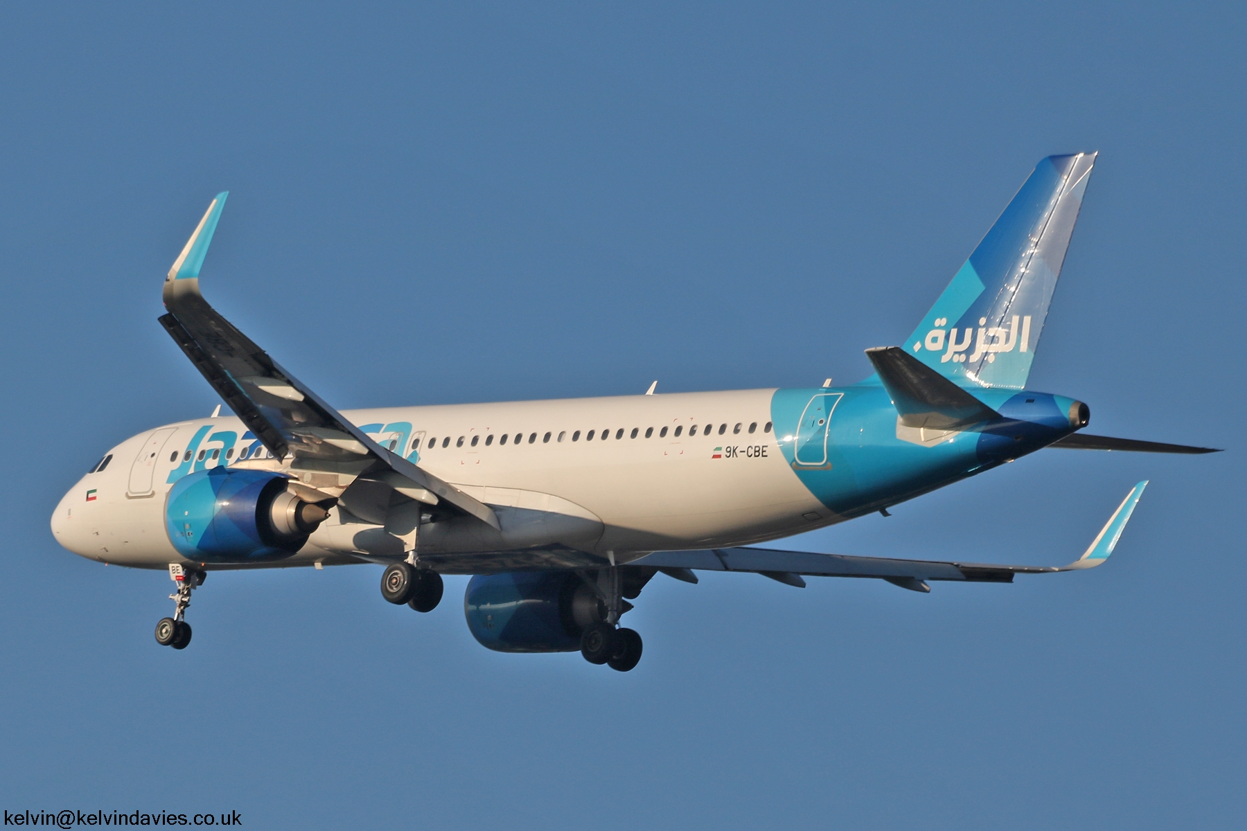 Jazeera Airways A320 9K-CBE