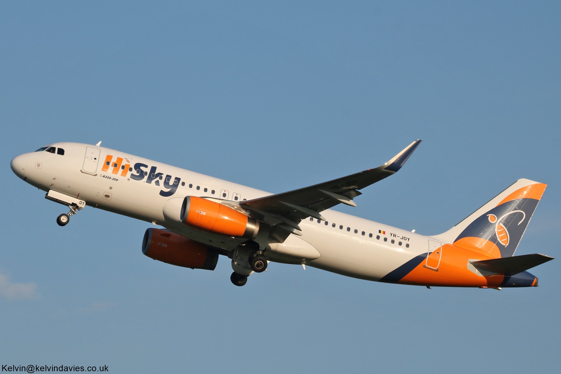 HiSky Europe A320 YR-JOY