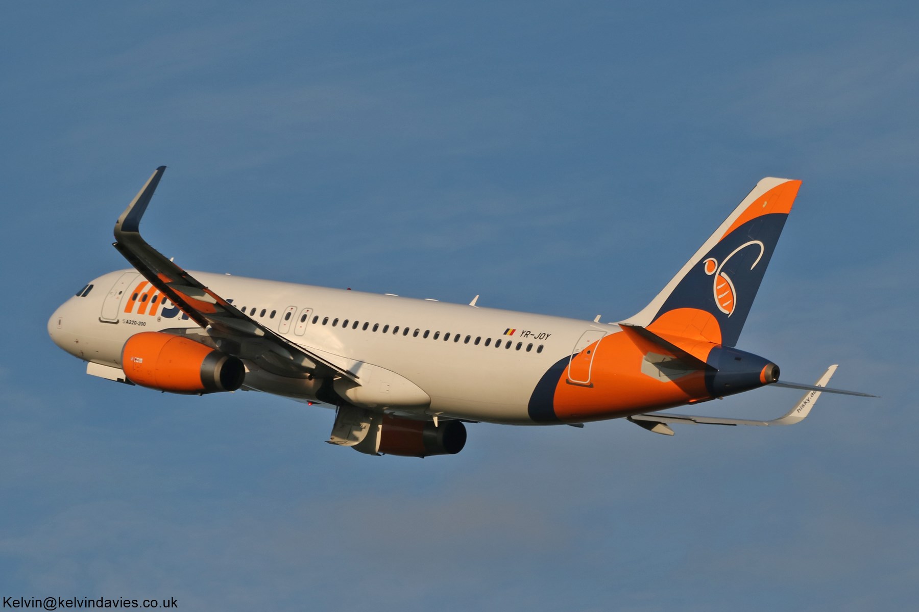HiSky Europe A320 YR-JOY