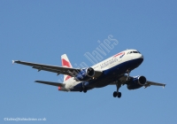 British Airways A319 G-EUOD