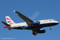 British Airways A319 G-EUOD