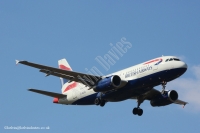 British Airways A319 G-EUPE