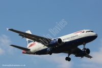 British Airways A319 G-EUPO
