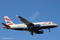 British Airways A319 G-EUPO