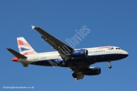 British Airways A319 G-EUPX