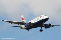 British Airways A319 G-EUOB